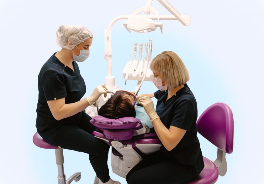 Процесс стоматологического лечения